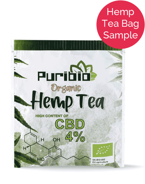 Single 4% CBD tea bag sample (PuriBio) - Free with orders over £30