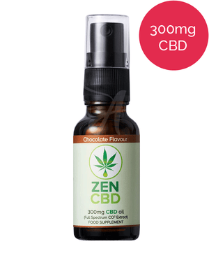 Zen CBD Spray UK Full Spectrum (300mg in 20ml) CHOCOLATE-for the Ageless